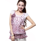 O.SA - Set: Short-Sleeve T-Shirt + Sleeveless Chiffon Top