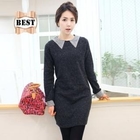 IZABEL - Beaded Neckline Knit Dress