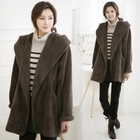 Jcstyle - Open-Front Hooded Fleece Jacket