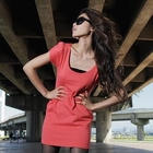 PUFFY - Puff-Sleeve Pocket-Accent Dress