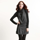 O.SA - Set: Houndstooth Halter Dress + Turtleneck Top