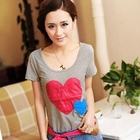 Ringnor - Short-Sleeve Heart-Print T-Shirt