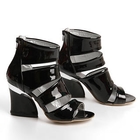 Grace Candy - Patent Strappy Wedge Sandals