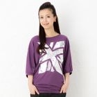 ageha@shibuya - 3/4-Sleeve Printed T-Shirt