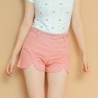 Angel Love - Tulip-Cuff Dotted Shorts