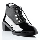 Lane172 - Patent Lace-Up Ankle Boots
