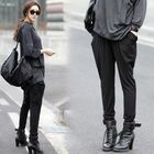 Jcstyle - Elastic-Waist Shirred Harem Pants