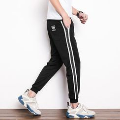 Besto - Striped Jogger Pants Besto - Striped Jogger Pants