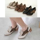Sunbijou - Leopard-Print Accent Pumps
