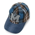 TOKIO - Appliqué Plaid Wool Blend Baseball Cap