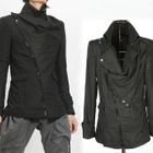 Peeps - Asymmetric-Zip Shirred Jacket