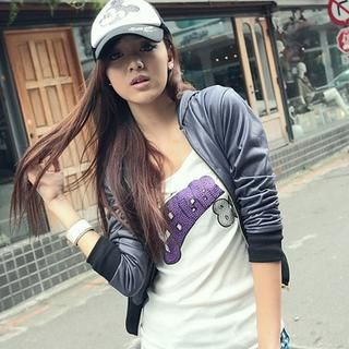 Rhinestone Print T-Shirt