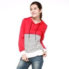 O.SA - Long-Sleeve Stripe Hooded Pullover