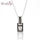 Menku - Rhinestone Frame Pendant