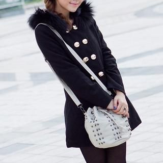 Drawstring Studded Bucket Bag Drawstring Studded Bucket Bag