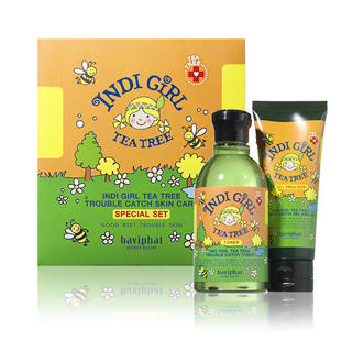 Indi Girl Tea Tree Trouble Catch Skin Care Special Set: Toner 250ml + Emulsion 100ml Indi Girl Tea Tree Trouble Catch Skin Care Special Set: Toner 250ml + Emulsion 100ml