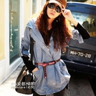 Ando Store - Tab-Sleeve Drawstring Long Parka