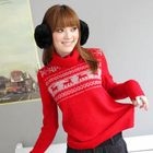 Tokyo Fashion - Turtleneck Nordic-Pattern Sweater
