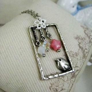 Silver Forrest Bird Necklace Silver Forrest Bird Necklace