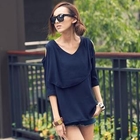 PUFFY - Cut-out Shoulder Chiffon Top