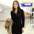 59th Street - Shirred-Sleeve Drop-Waist Dress