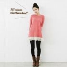 lovemark - Chiffon-Hem Wool Blend Dress