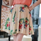 CLICK - Floral A-Line Skirt