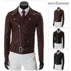 MINE M HOMME - Faux-Leather Buckled Jacket