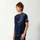 Houjou Tenka - Kagome Trim Embroidered Tee - Kannon