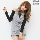 Kiwi Shop - Inset Long Sleeve Halter Top