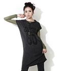 Alicegohome  - Angora Wool Hooded Knit Dress