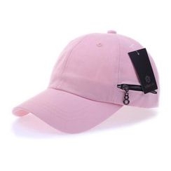 Ohkkage - Zip-Accent Baseball Cap Ohkkage - Zip-Accent Baseball Cap