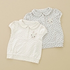 coeur a coeur - Bunny Appliqué Polka Dot Polo Shirt coeur a coeur - Bunny Appliqué Polka Dot Polo Shirt