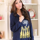 RingBear - 'Giraffe' Print V-Neck Pullover
