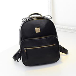 Bibiba - Faux Leather Backpack Bibiba - Faux Leather Backpack