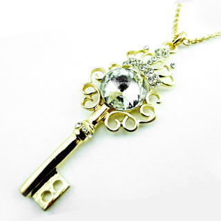 Crown And Key Necklace