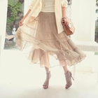 BBon-J - Silk Tiered Skirt