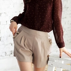Tokyo Fashion - Buttoned Pleated Shorts