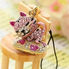 Miss Girl - Rhinestone Cat Mobile Strap