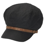 GRACE - Faux-Leather-Trim Casquette
