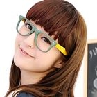 59 Seconds - Contrast-Temple Geeky Glasses (Non-Prescription Lens Included)