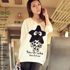 Ando Store - 3/4-Sleeve Star Print Pullover