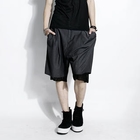 Rememberclick - Layered Hem Drop-Crotch Shorts