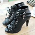 Miss Hong - Open-Toe Ankle Boots