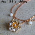 MyLittleThing - Golden Ladies Shiny Flower Double Bracelet MyLittleThing - Golden Ladies Shiny Flower Double Bracelet