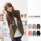E MAGIC MIRROR - Asymmtric-Hem Trench coat