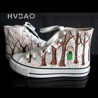 'Woods in the Spring' High-Top Sneakers 'Woods in the Spring' High-Top Sneakers