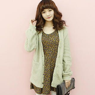 Rib-Knit Cardigan