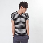 MR.PARK - Striped Short-Sleeve T-Shirt