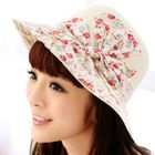 59 Seconds - Bow-Accent Floral Sun Hat